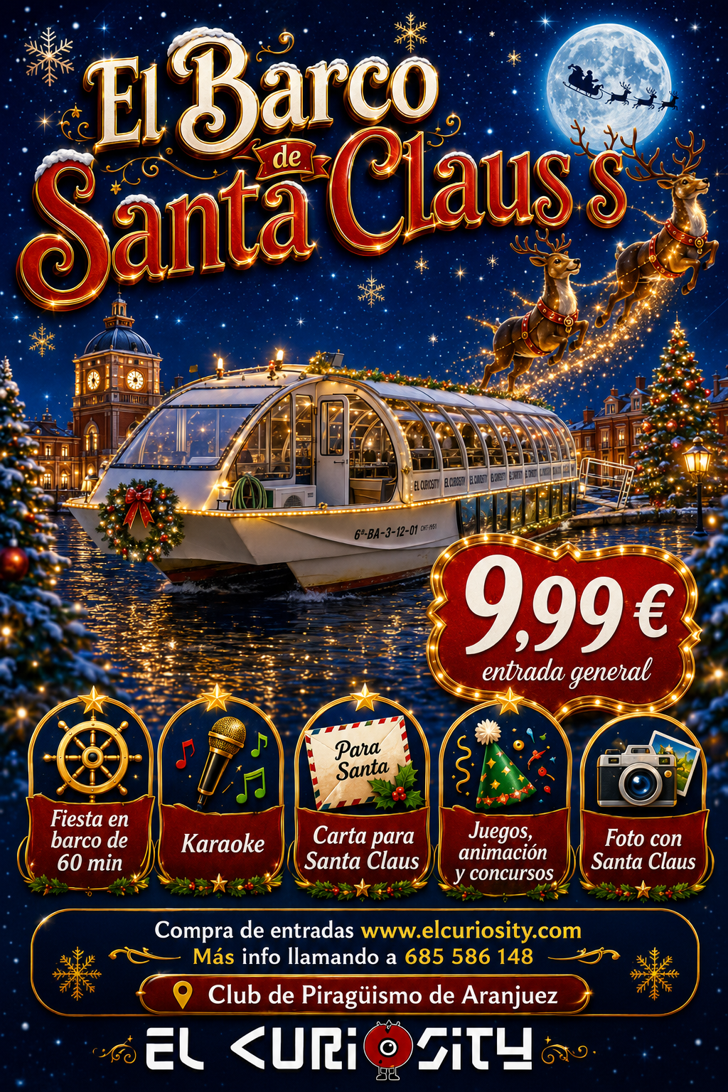 Tickets Barco de Santa Claus: Navidad 2026