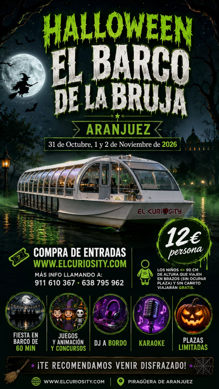 Barco de la Bruja Halloween en Aranjuez